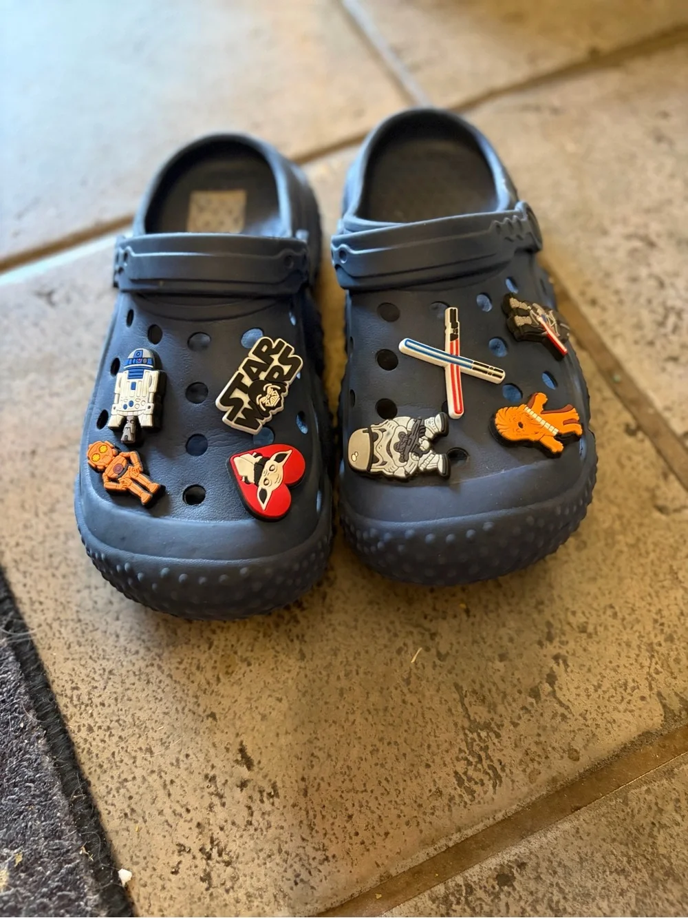 Star Wars Navy Blue Classic Clogs with 8 Character Jibbitz Charms